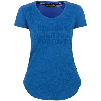 Kleidung Damen T-Shirts Salewa Alpine Hemp Print 28115-8620 Blau