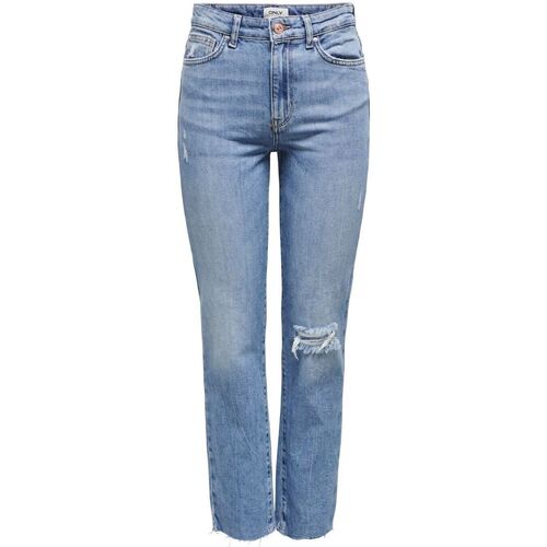Kleidung Damen Jeans Only 15248661 EMILY-LIGHT MEDIUM BLUE Blau