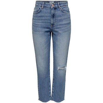 Kleidung Damen Jeans Only 15248661 EMILY-LIGHT MEDIUM BLUE Blau