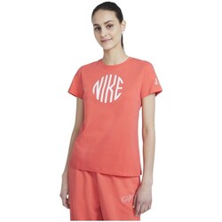 Kleidung Damen T-Shirts Nike Logo Orange