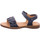 Schuhe Mädchen Babyschuhe Froddo Maedchen Sandalette Lore Flowers G3150206-7 Blau