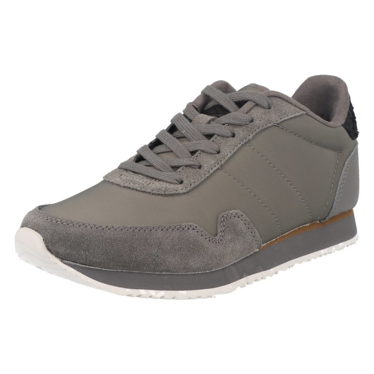 Schuhe Damen Sneaker Woden NORA III Leather WL166-051 Grau