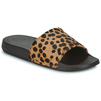 Schuhe Damen Pantoletten FitFlop IQUSHION Leopard / Schwarz
