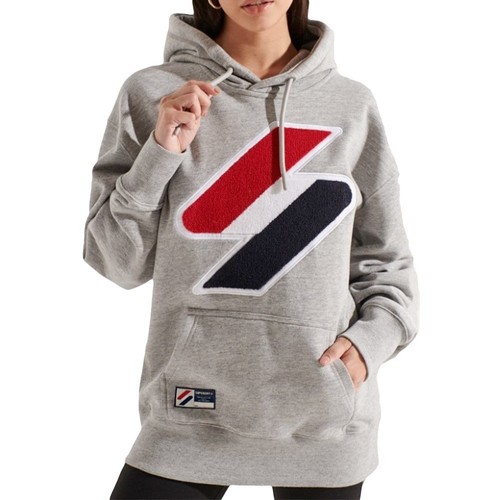 Kleidung Damen Sweatshirts Superdry Classic logo Grau