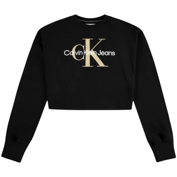 Kleidung Damen Sweatshirts Calvin Klein Jeans Monogramme Schwarz