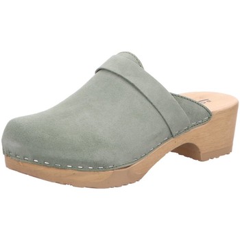 Schuhe Damen Pantoletten / Clogs Softclox Pantoletten S3345 55 grün