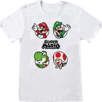 Kleidung T-Shirts Super Mario  Weiss