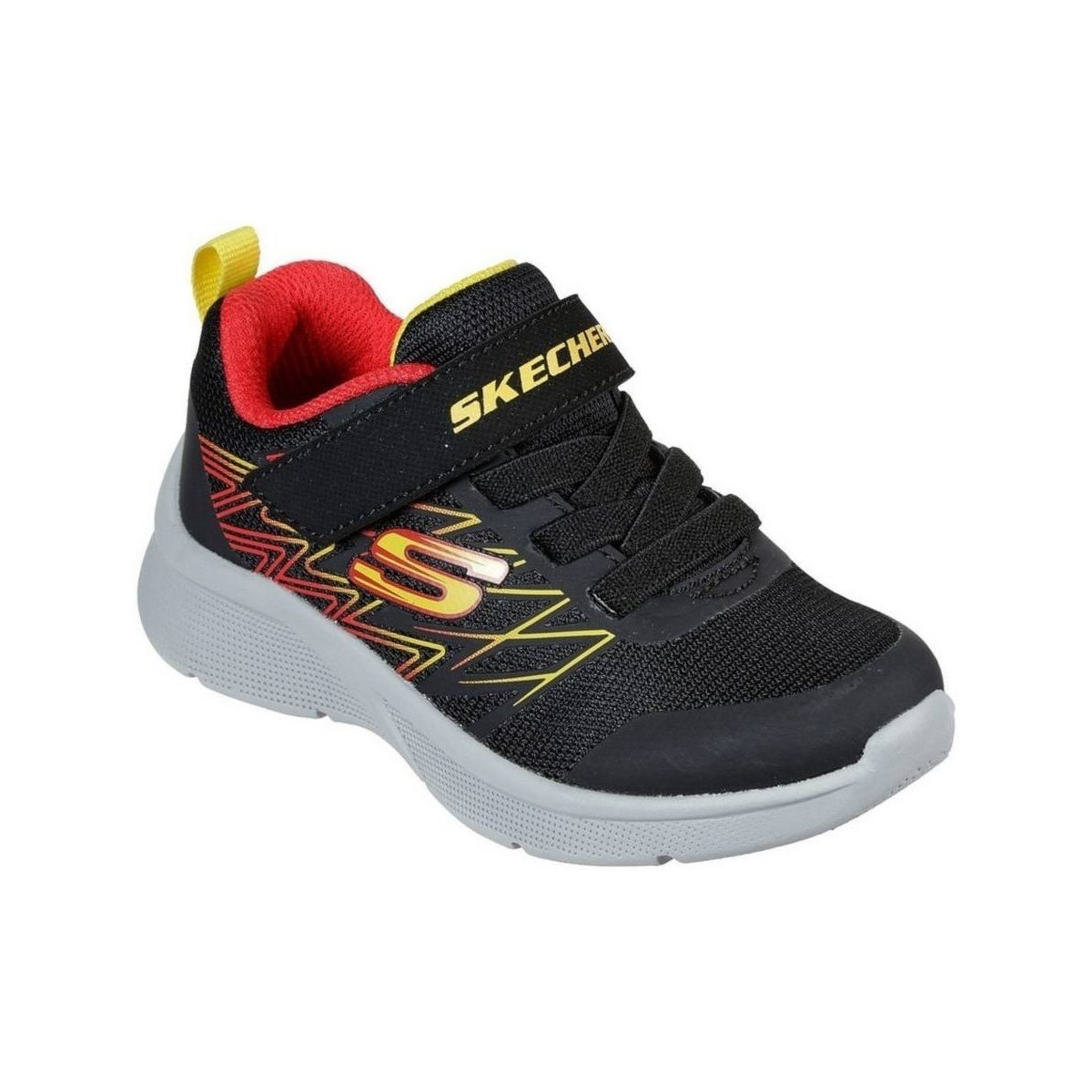 Schuhe Kinder Sneaker Low Skechers Microspec Texlor Schwarz, Gelb