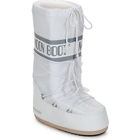 Schuhe Damen Schneestiefel Moon Boot CLASSIC Weiss / Silbern
