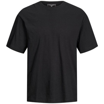 Kleidung Herren T-Shirts & Poloshirts Jack & Jones 12205415 RAY TEE-BLACK RELAXED FIT Schwarz