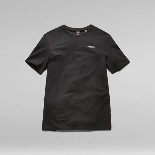Kleidung Herren T-Shirts & Poloshirts G-Star Raw D19070 C723 SLIM BASE-6484 BLACK Schwarz