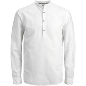 Kleidung Jungen Langärmelige Hemden Jack & Jones 12204888 SUMMER HALF-WHITE Weiss