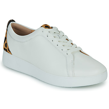 Schuhe Damen Sneaker Low FitFlop RALLY Weiss / Leopard