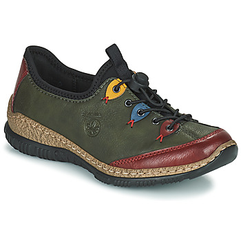 Schuhe Damen Sneaker Low Rieker N3271-54 Kaki
