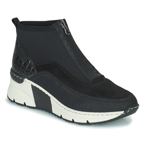 Schuhe Damen Low Boots Rieker N6352-00 Schwarz