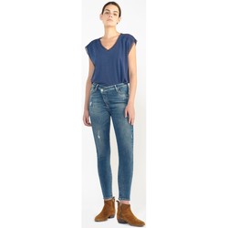 Kleidung Damen Jeans Le Temps des Cerises Jeans skinny high waist POWER, 7/8 Blau