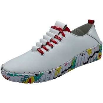 Schuhe Damen Sneaker Low Cosmos Comfort Schnuerschuhe Schnürhalbschuh 6175302-15 weiß
