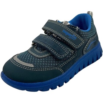 Schuhe Jungen Derby-Schuhe & Richelieu Superfit Klettschuhe Halbschuh Leder \ SPORT7 MINI 1-006194-8040 Blau