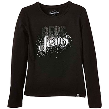 Kleidung Mädchen T-Shirts Pepe jeans  Schwarz