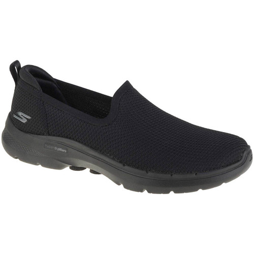 Schuhe Damen Sneaker Low Skechers Go Walk 6 - Clear Virtue Schwarz