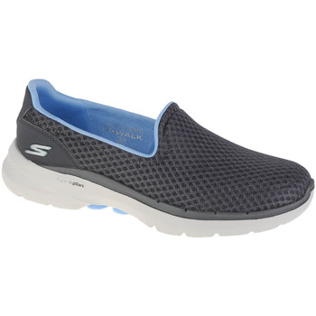 Schuhe Damen Sneaker Low Skechers Go Walk 6 - Big Splash Grau
