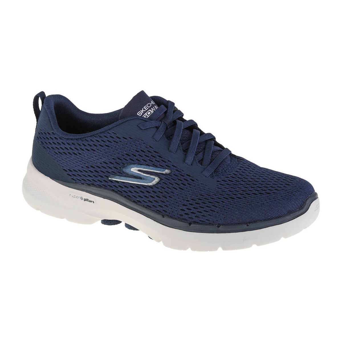 Schuhe Damen Sneaker Low Skechers Go Walk 6 - Bold Vision Blau