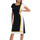 Kleidung Damen Kleider Lisca Sommerkleid mit kurzen Ärmeln Saint Tropez Schwarz