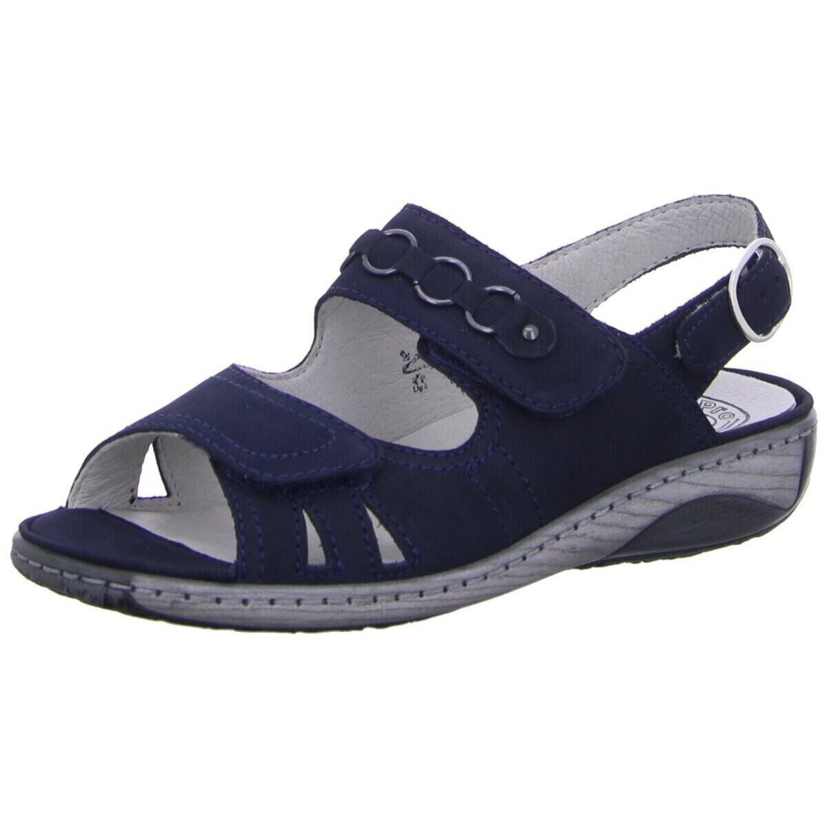 Schuhe Damen Sandalen / Sandaletten Waldläufer Sandaletten Komfort Sandalette Garda 210004 191 217 Blau