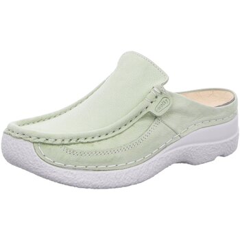 Schuhe Damen Pantoletten / Clogs Wolky Pantoletten Roll Slide 0620211-706-206 grün