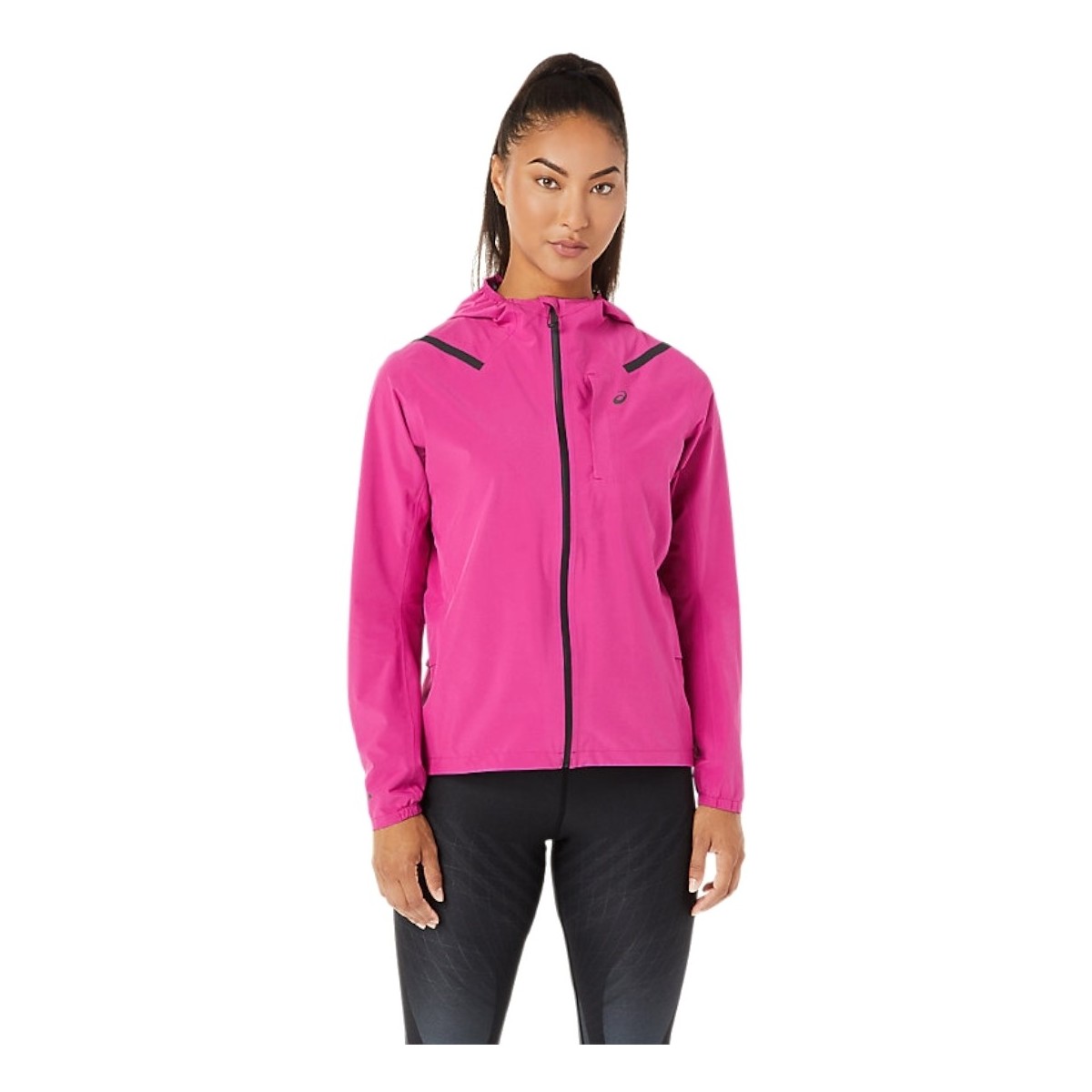 Kleidung Damen Parkas Asics Accelerate Waterproof 2.0 Jacket Rosa