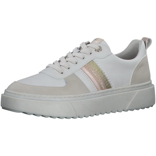 Schuhe Damen Sneaker S.Oliver Woms Lace-up 5-5-23623-28/149 Weiss