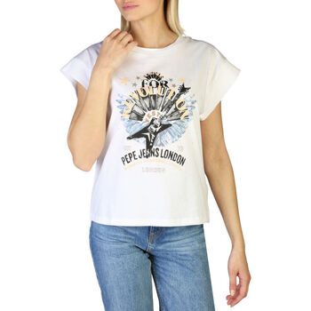 Kleidung Damen T-Shirts Pepe jeans - caroline_pl505158 Weiss