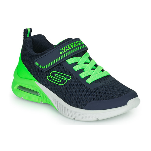 Schuhe Jungen Sneaker Low Skechers MICROSPEC MAX Marine / Grün