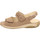 Schuhe Damen Sandalen / Sandaletten Waldläufer Sandaletten Komfort Sandalette Garda 210004 191 060 Beige
