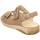Schuhe Damen Sandalen / Sandaletten Waldläufer Sandaletten Komfort Sandalette Garda 210004 191 060 Beige