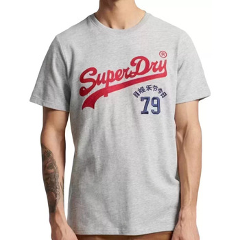 Kleidung Herren T-Shirts Superdry Vintage logo interest Grau