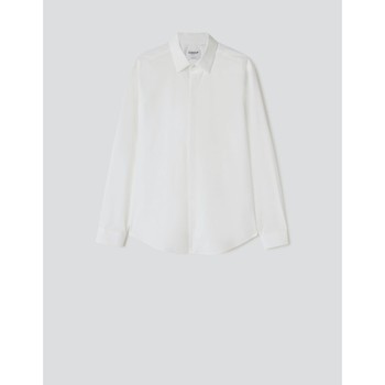 Kleidung Herren Langärmelige Hemden Dondup UC306S PS0012-000 WHITE Weiss