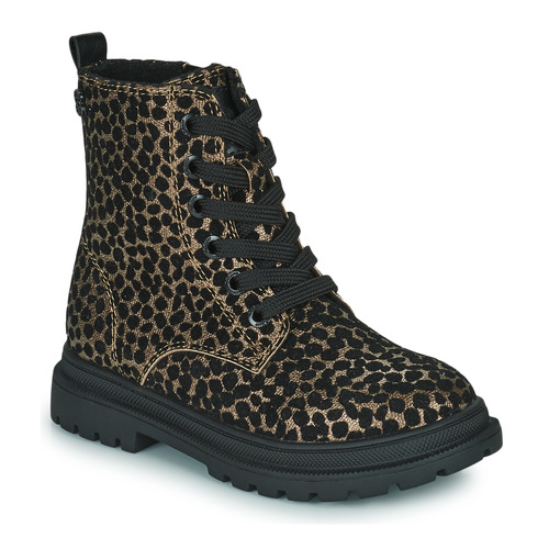 Schuhe Mädchen Boots S.Oliver 45202-39-907 Schwarz / Leopard