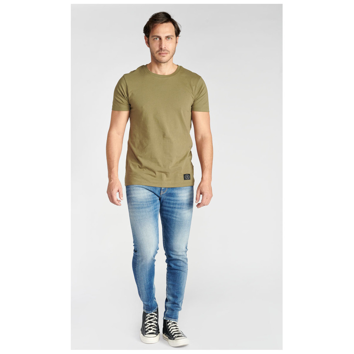 Kleidung Herren T-Shirts & Poloshirts Le Temps des Cerises T-shirt BROWN Grün