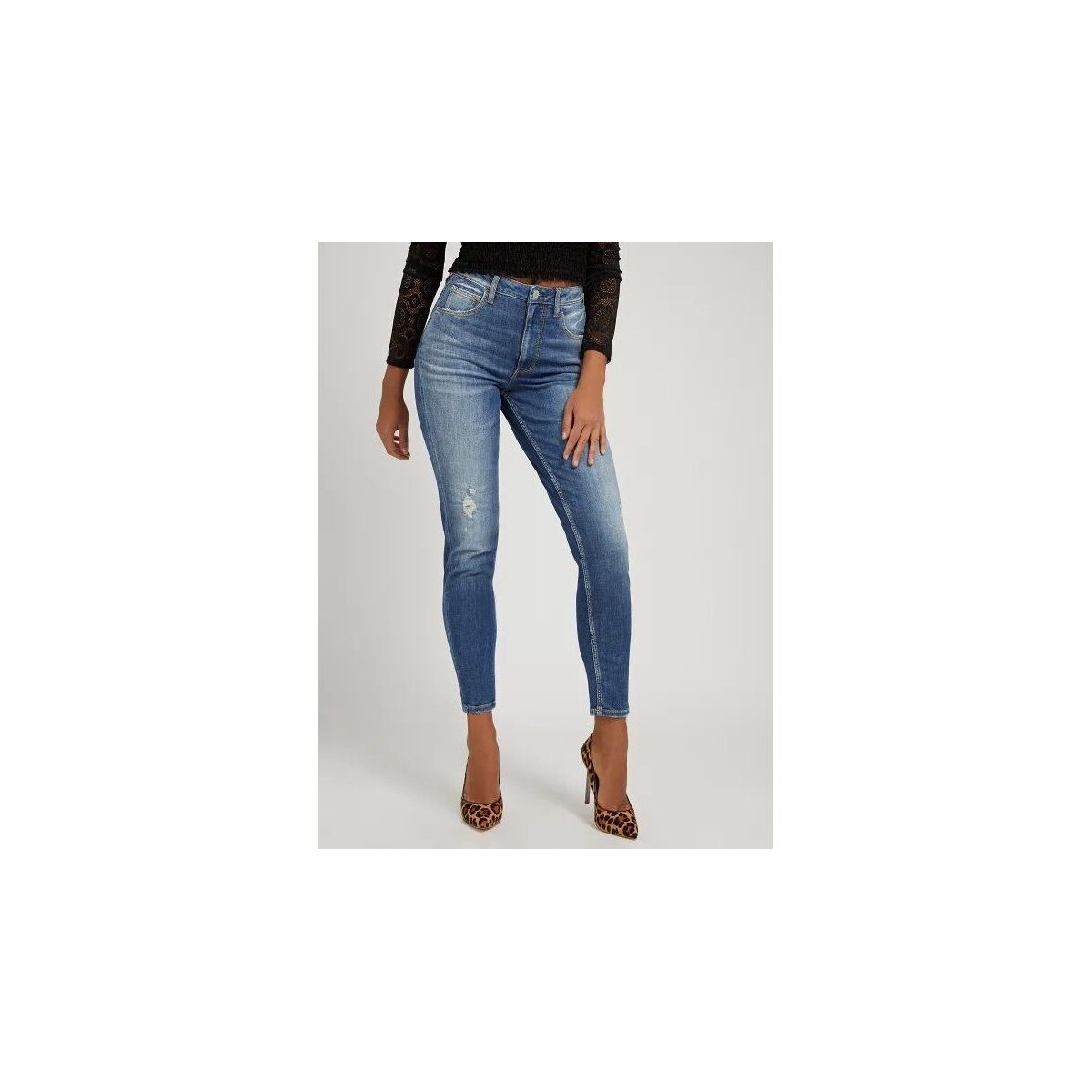 Kleidung Damen Jeans Guess MOM W2GA21 D3ZTL-LADC Blau