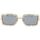Uhren & Schmuck Damen Sonnenbrillen Gucci -Sonnenbrille mit Kette GG1112S 001 Gold