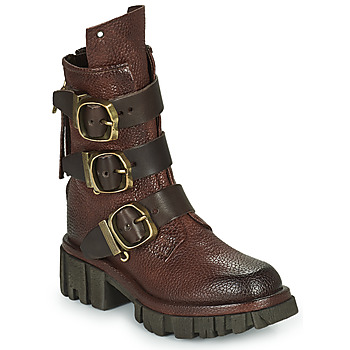 Schuhe Damen Boots Airstep / A.S.98 HELL BUCKLE Bordeaux