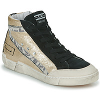 Schuhe Damen Sneaker High Meline NKC320-A-6125 Weiss / Schwarz