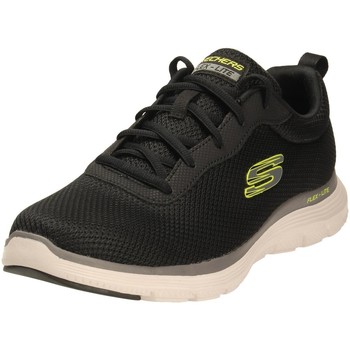 Schuhe Herren Sneaker Skechers Sportschuhe Mesh Lace-Up W/ Air-Co 232229 BLK Schwarz