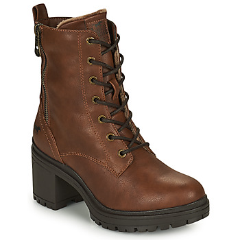 Schuhe Damen Low Boots Mustang 1409504-3 Cognac