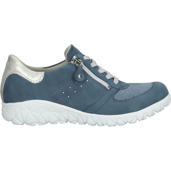 Schuhe Damen Sneaker Low Waldläufer 389H01 401 Sneaker Blau