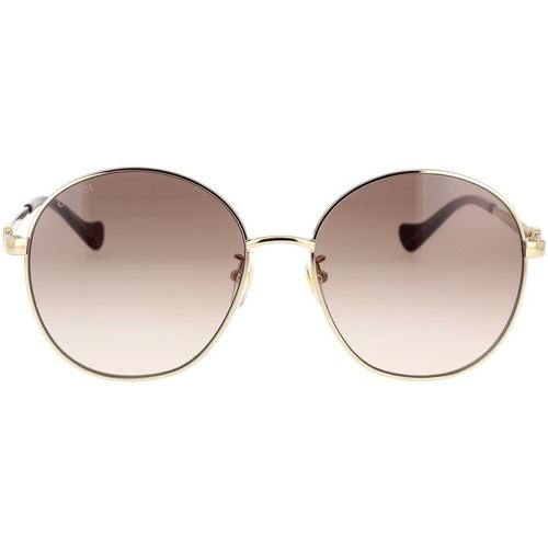 Uhren & Schmuck Damen Sonnenbrillen Gucci -Sonnenbrille mit Kette GG1090SA 002 Gold