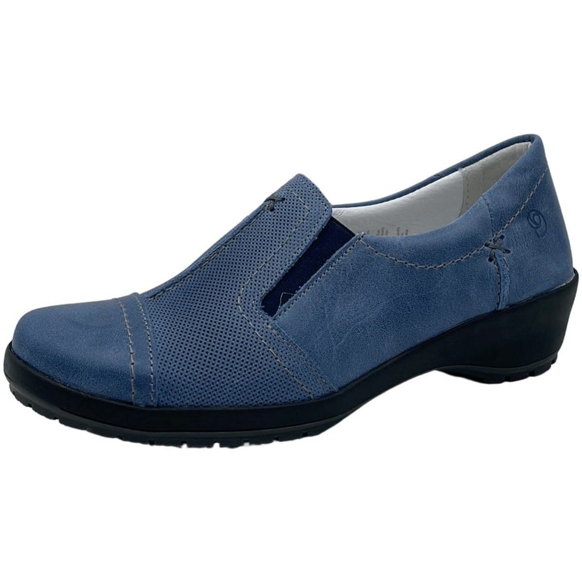 Schuhe Damen Slipper Suave Slipper Komfort Slipper 940119-51 Blau