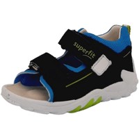 Schuhe Jungen Babyschuhe Superfit Sandalen Sandale Leder \ FLOW 1-000035-8000 Blau