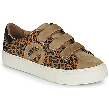 Schuhe Damen Sneaker Low No Name ARCADE STRAPS SIDE Braun / Leopard
